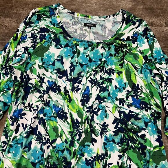 Premise Studio Quarter Sleeve Floral Blouse Size 2x - Picture 2 of 9